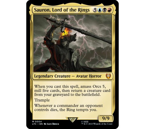 The Lord of the Rings "The Hosts of Mordor" Commander Deck