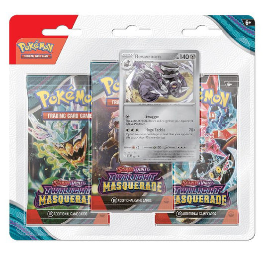 Pokémon Twilight Masquerade 3-pack Blister Revavroom - English