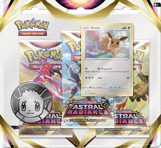 Pokémon Astral Radiance 3-pack blister Eevee - English